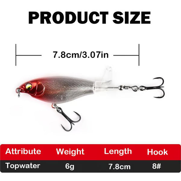 ✨🔥5PCS-Top Floating Swimming Water Bass Fishing Lures