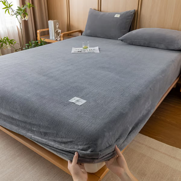 Milk velvet Bedding Set / Soft Warm Bedding Set