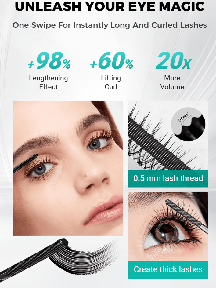 🔥2025 Hot Sale🔥Waterproof & Sweatproof Lengthening &Curling Mascara